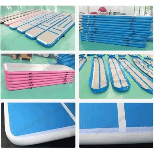 Inflatable gym mat many size physical exercise Air Tumble Track yoga mat Gymnastics training use for Olympic Games Taekwondo