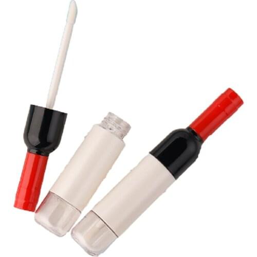 New Empty Plastic Lip Gloss Tube Transparent Round Cosmetic Container Lip Gloss Wand Tubes Elegant Refillable Bottle 30pcs 50pcs