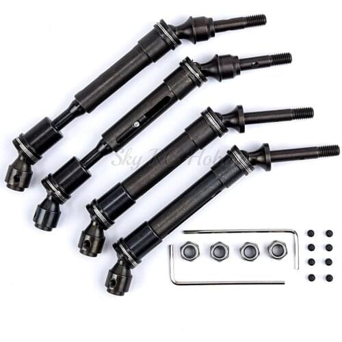 Front Rear CVD Steel Drive Shaft Assembly Heavy Duty Parts for Traxxas 1/10 Slash 4x4 Stampede VXL 2WD 6851R 6851X 6852R 685