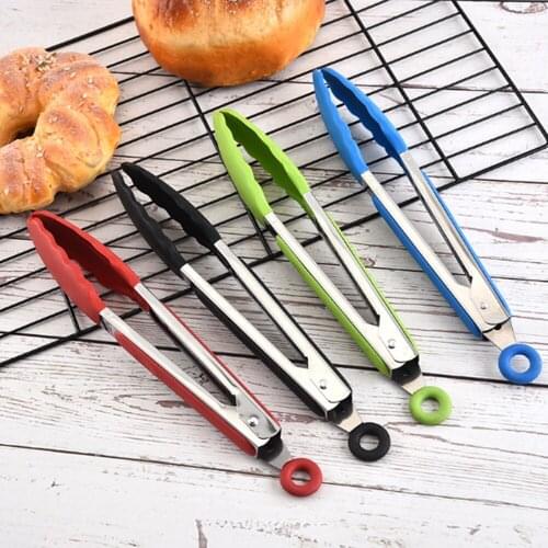 Food Grade Silicone Food Clips Kitchen Tongs Utensils Cookware Clips Fixed Clip Accessories Barbecue Tools High Quality Durable