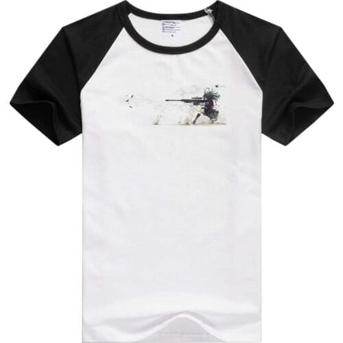 Anime Sniper Girl short sleeve casual Men Women T-shirt Comfortable Tshirt Cool Print GA1279