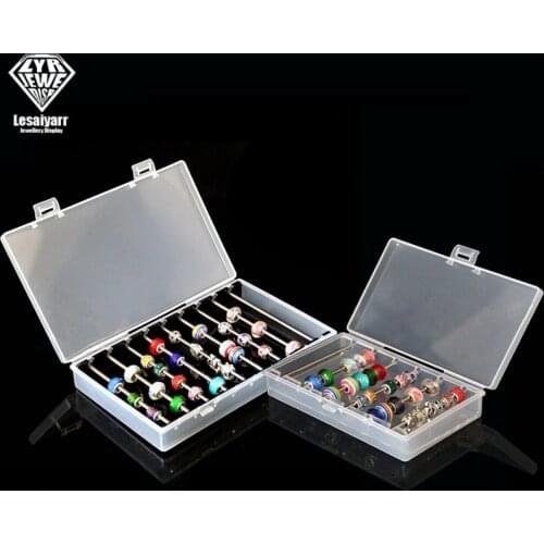 Transparent Acrylic Charms Beads Display Rod Tray Box fit Pandora Trollbeads Chamilia Troll Biagi Box Charm Beads Storage Case