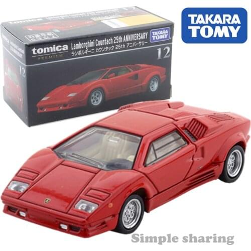 Takara Tomy Tomica Premium No.12 Lamborghini Countach 25th Anniversary 1:61 Kids Toys Motor Vehicle Diecast Metal Model