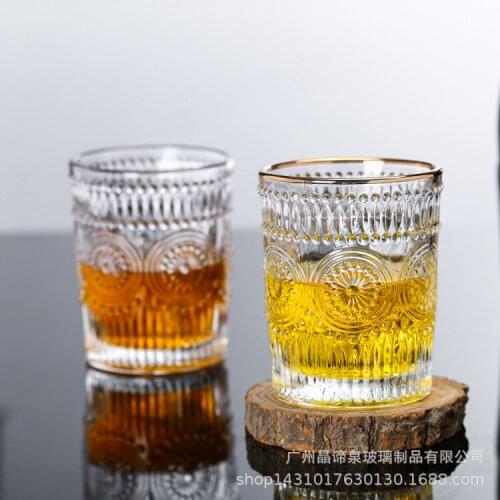 Embossed Phnom Penh glass Phnom Penh small sunflower cup beer festival special glass tea set supplies