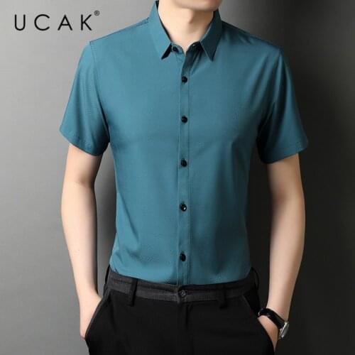 Мужские рубашки с коротким рукавом UCAK China At AliExpress