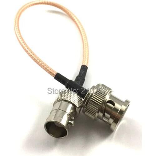 Free Shipping 5pcs Bnc Male to Bnc Female Connector Jumper Wire Extension Cable RG316 15cm