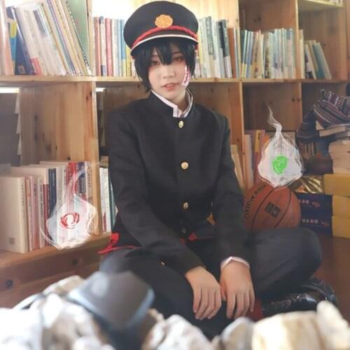 Anime Toilet-bound Hanako-kun Cos Clothingji-baku Shonan Hanako-kun Yugi Amane Suit Uniform Cosplay Costume Full Set For Men