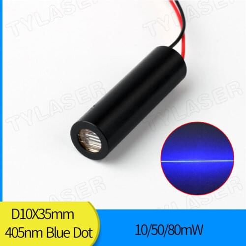 High End 10mm 405nm 10mW 50mW 80mW Violet Line Laser Module Industrial Grade TYLASERS