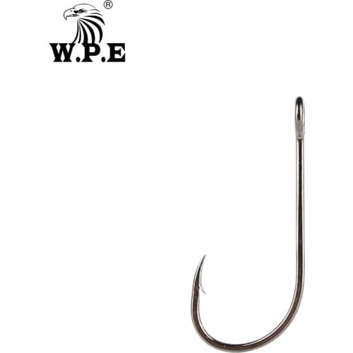 W.P.E 3packs/5packs Fishing Hook 2#/4#/6# Barbed Circle Single Lure Fishhooks High Carbon Steel Carp Fishing Tackle Accessories