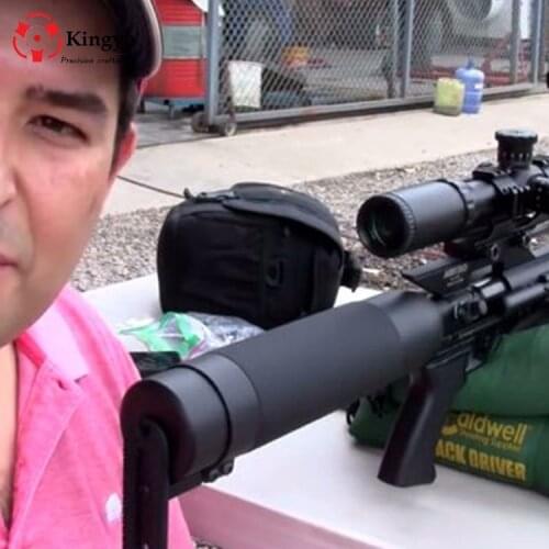 PCP Paintball Equipment Tank Protection Butterstock Plastic Protective Cover for 0.35l/0.45l/0.5l Cylinder Blackmetal