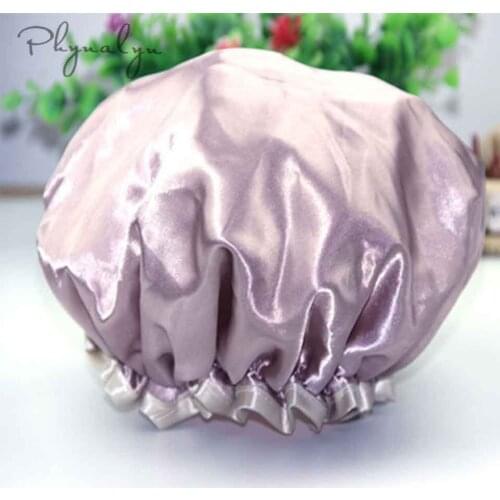 Phynalyn Salon Cap Women Sleeping Hat Night Sleep Cap Fashion Lady Hair Care Bonnet Satin 1pc