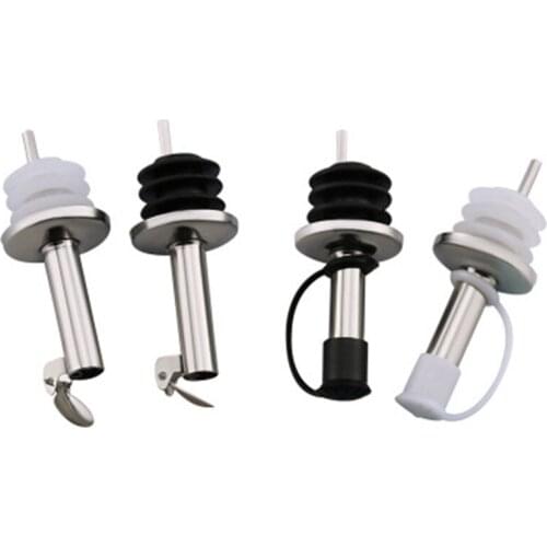 1PC Household Practical Stainless Steel Oil Pourer Dispenser Spout Glass Bottle Pourer Wine Bottle Opener Kitchen Accessories