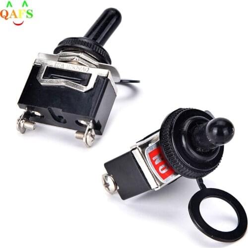 1Pcs New 20A 125V SPST 2Pin Heavy Duty ON/OFF Rocker Toggle Switch With Waterproof Boot