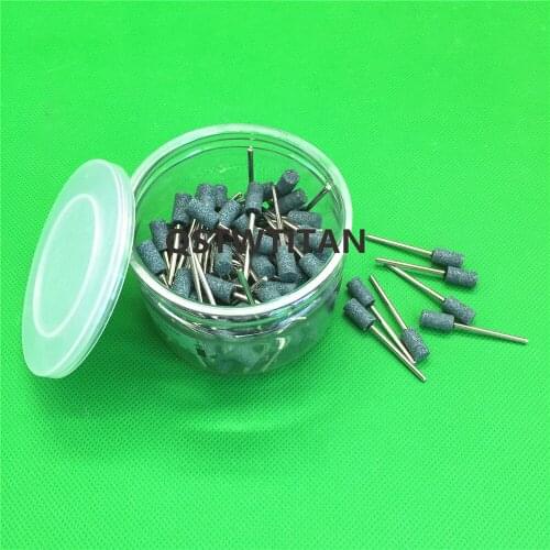 100pcs cylinder dental Gravel Ceramic thick Mounted Point Burs Polisher 2.35mm Dental Lab Equipment