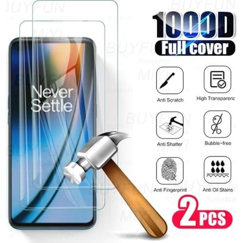 2pcs protective glass for oneplus nord 2 one more nord2 5g 2021 6.43'' smartphone screen protectors safety film on onepls 2nord