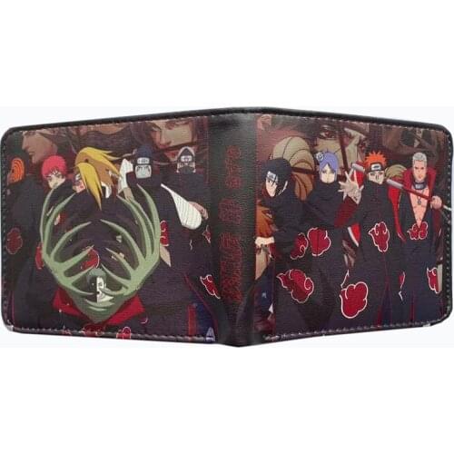 2Kinds Ninja Gaara Jiraiya Konan Zetsu Hidan Sasori PU Wallet Purse Money Bag