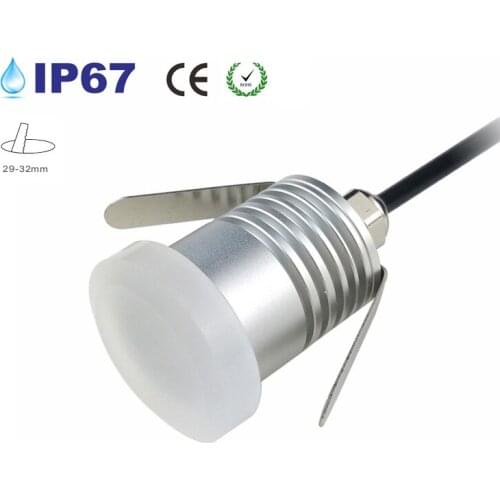 24pcs/lot Outdoor Corner Light IP67 Waterproof DC12V 24V 1W LED Wall Stair Lighting Outside Park Square Recessed Landscape Lamp