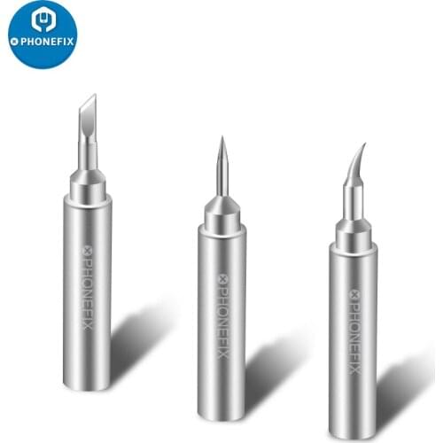 3pcs Lead-free Soldering Iron Tip 900M Sting Welding Tools Pure Copper 936 Soldering Iron Head Set for 936 Soldering Station