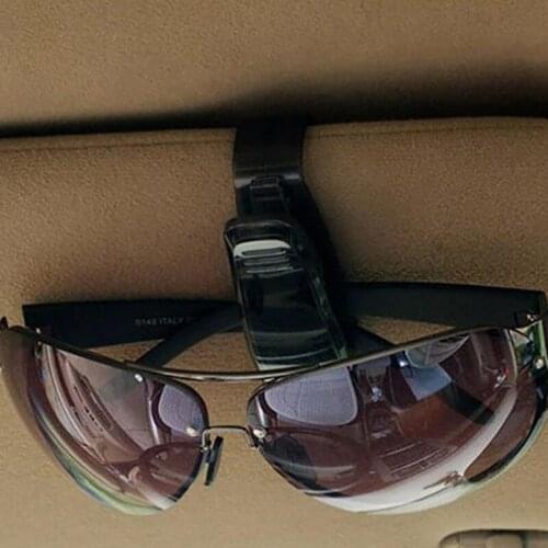 Car Accessories Sun Visor Sunglass Eyeglasses Glasses Card Pen Abs Holder