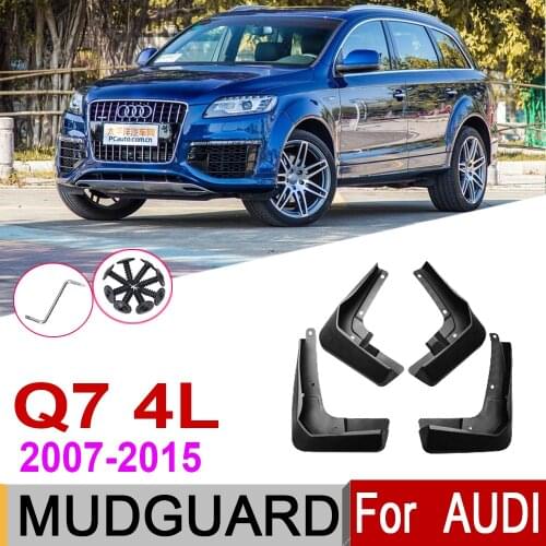 Mudflap Fender For Audi Q7 4L 2015~2007 Mud Guard Flaps Splash Flap Mudguards Accessories 2014 2013 2012 2011 2010 2019 2018