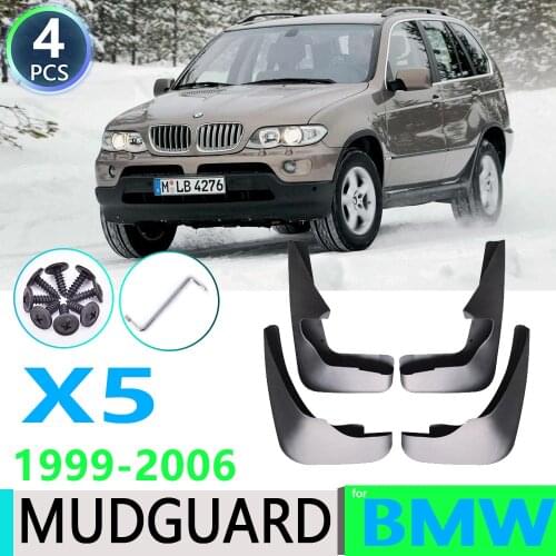 For BMW X5 E53 1999 2000 2001 2002 2003 2004 05 2006 Front Rear Car Fender Mudguard Mud Flaps Guard Splash Flap Car Accessories