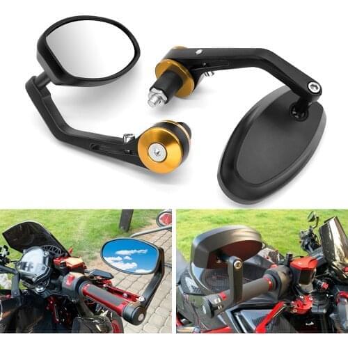 For BMW HP2 Enduro K1200S K1300S/R/GT K1600GT/GTL Universal Motorcycle Aluminum Rear View Handle Bar End Side Rearview Mirrors
