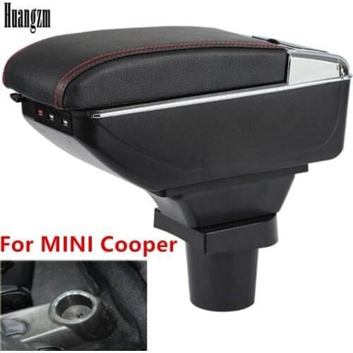 For BMW MINI Cooper R50 R52 R53 R56 R57 R58 F55 F56 F57 Countryman R60 F60Central Armrest Storage Box Modification Accessories