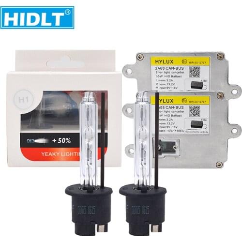 HIDLT 35W HID Xenon Kit Canbus Ballast Hylux 2A88 With Yeaky HID Xenon Bulb H1 H3 H7 H11 9005 9006 D2H Car Headlight Retrofit