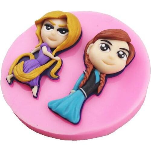 Fondant Cake Decorating Tools Cute Little Princess Fondant Cake Decorating Mold Handmade Chocolate Biscuit Baking Tool