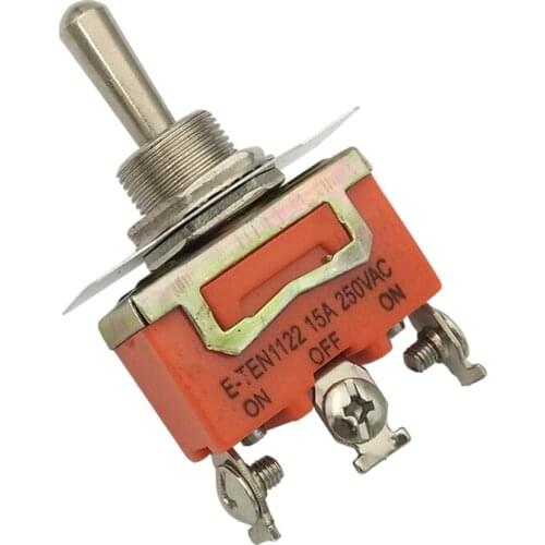 Mini Toggle Switch SPDT 15A 250VAC Mini Switch 3 Pin ON-OFF-ON