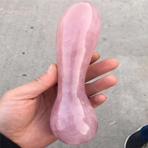 Mozambique powder crystal massage stick, pink quarze g-spot crystal goth, female sex toy