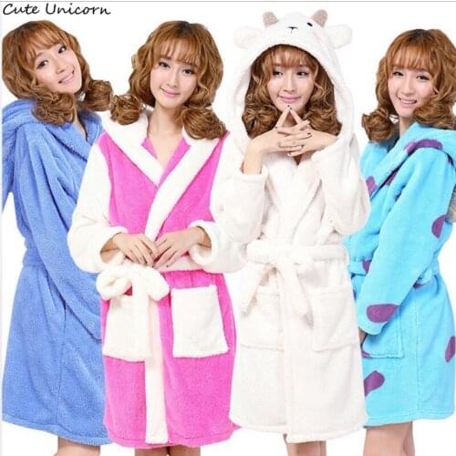 Unisex Panda Donkey Sheep Nightgown Cartoon Robes men women Gown Long Sexy robe Animal Sleep Robe femme homewear Bathrobe