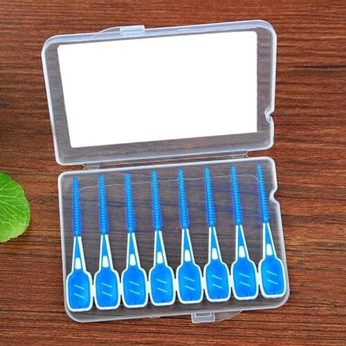 New 16 Pcs/Set Soft Elastic Massage Gingival Interdental Brush Massage Toothpick Toothbrush Floss Dental Flosser