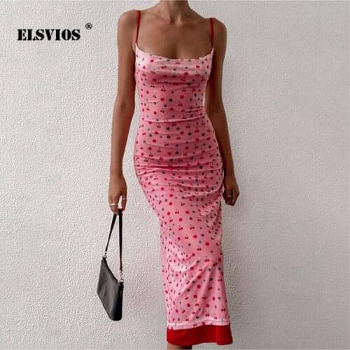 Sexy Ladies Sling Sleeveless Off-shoulder Floral Print A-line Dress Summer Sweet Women Beach Slim Dress Elegant Bodycon Vestidos