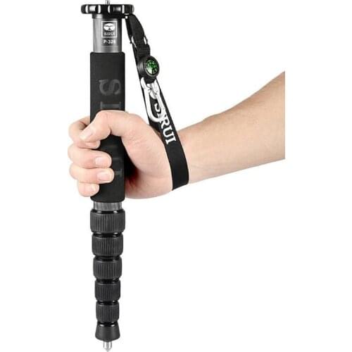 SIRUI P-326 P326 Portable Tripod Carbon Fiber Monopod For Iphone Sumsang Digital Camera Tripod For Canon Nikon Sony For Gropo