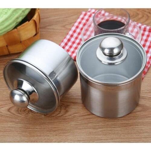 Glass cover storage Bottles thick stainless steel food sealed cans miscellaneous grains tea coffee storage Jar