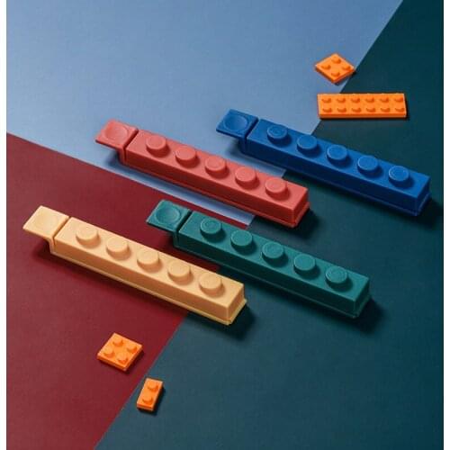 Fun Building Blocks Food Sealing Clip Sealing Clip Kitchen Fresh-keeping Clip Snacks Plastic Bag Clip Rod Sealing Clip Large