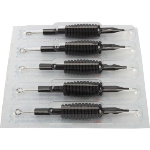 10pcs Sterile Disposable Tattoo Nozzle Needle Tips and Tube Grip 1/3/4/5/7/8/9/10/11/12/13/15 RL For Tattoo Gun Machine Supplies