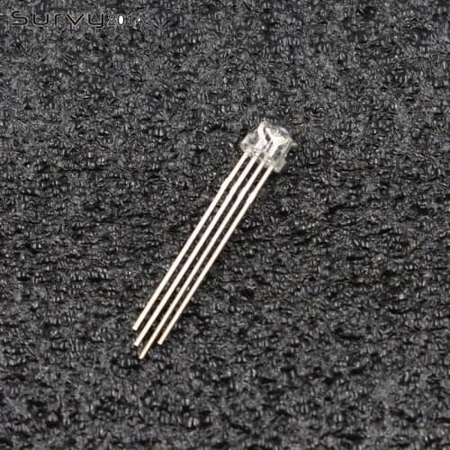 20/50/100PCS 5mm RGB Straw Hat RGB 4Pin Common Anode F5 LED Lamp Red Green Blue Clear