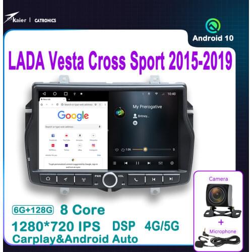OCTA CORE DSP 6+128G For LADA Vesta Cross Sport 2015-2019 Car Radio Multimedia Video Player Navigation GPS No 2din