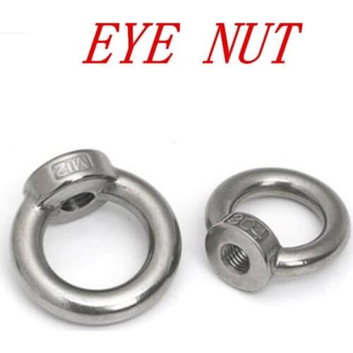 DIN582 M3 M4 M5 M6 M8 M10 M12 304 Stainless Steel Marine Lifting Eye Nut Ring Nut Thread