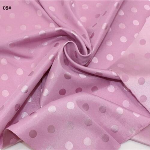 Glossy Charmeuse Stretchy Fabric Elegant Jacquard Dot Style DIY Sewing Craft Pajamas Dress Material