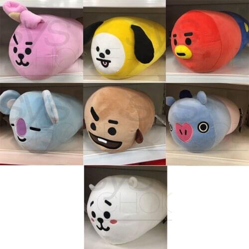 New Korean Kpop Soft Animal Cartoon Round Cushion Rabbit Dog Shaped Cushion Sofa Home Decoration Pillows Sleeping Pillow 34*37CM