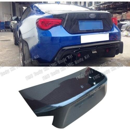 OEM Style Carbon fiber BRZ back boot flaps rear hood GT86 back luggage box bonnet for Subaru BRZ & Toyota GT86 2012-2016