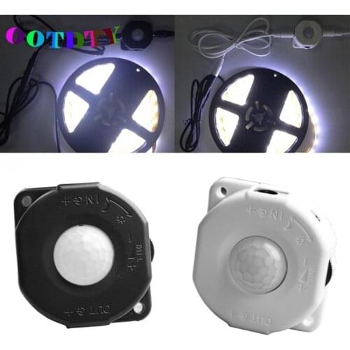 OOTDTY DC 5-30V 6A Automatic Infrared PIR Motion Sensor Switch For LED light Lamp