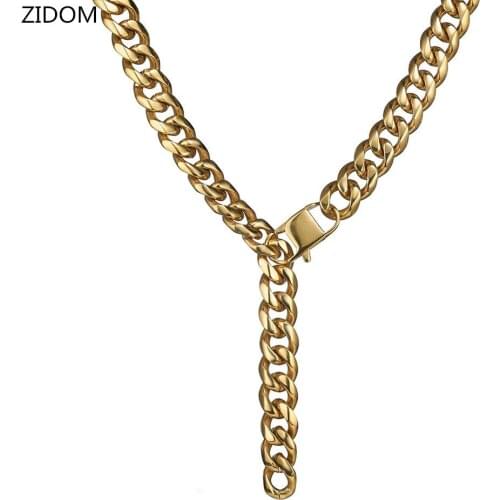 Men Hip hop Chains Necklaces Stainless Steel never fade High quality XXXtentacion rapper Cuban chain Necklace Hiphop jewelry