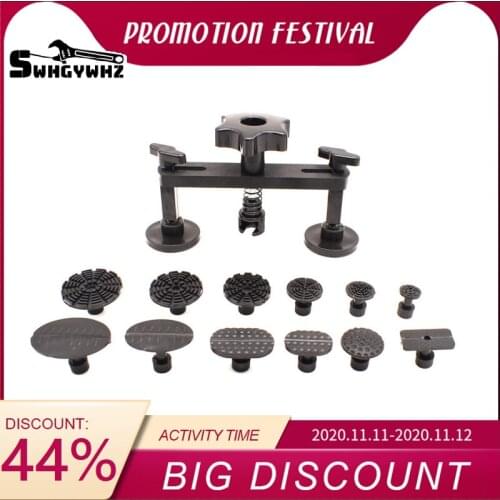 Professional Car Body Dent Hail Repair Removal Bridge & 12Pcs Glue Tabs Kit Dent Removal Tools Car Body Dent Hail Repair