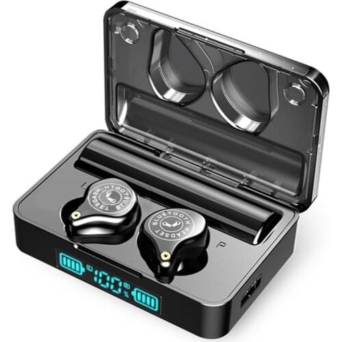 TWS Wireless Bluetooth 5.0 with 3600mAh Charging Case Elegant Sports Headset 9D Stereo HD Sound CVC In-ear Earbuds