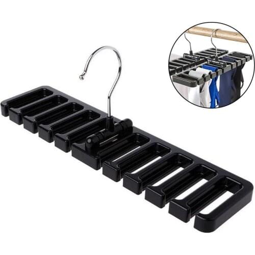 Tie Hanger Holder Belt Hanger Hanging Belt Rack Organizer For Closet Storage Can Hold 10 Ties Or Belts