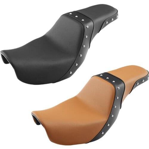 Motorcycle Driver Rear Passenger Seat For Harley Dyna Fat Bob Low Rider FXDF FXDL FXDWG 2006-2017